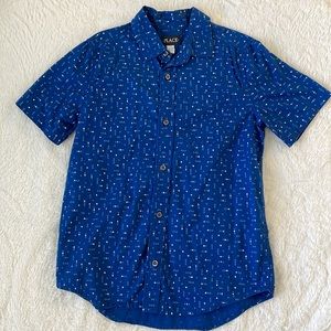 Blue Collared Buttoned Shirt